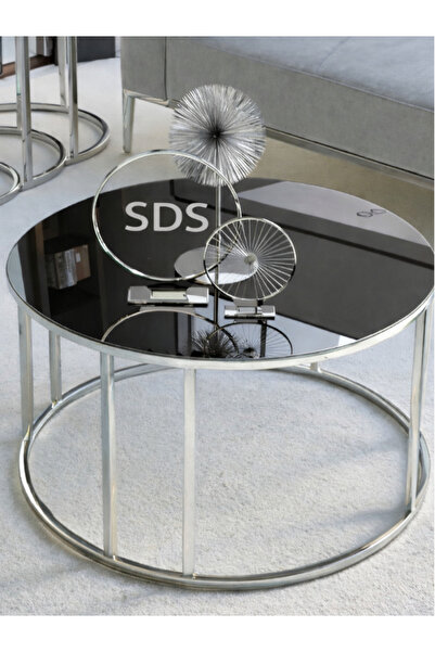 SEDAŞ LIVING UNITS Salon Orta Bronz AYNALI Ayna (GOLD) Metal Ayak Orta Sehpa