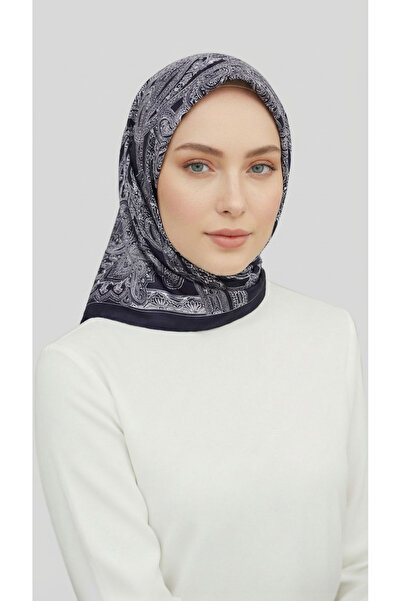 Karaca Eşarp Eșarfă din poliester twill cu model etnic - Negru