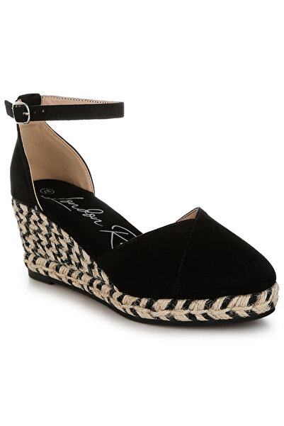 london Rag Women Wedge Heel Espadrilles Sandals in Black