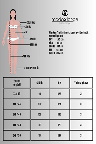 Koza Butik Kadın Büyük Beden Gümüş Fermuar ve Aksesuar Detaylı Elbise 5411- 2026