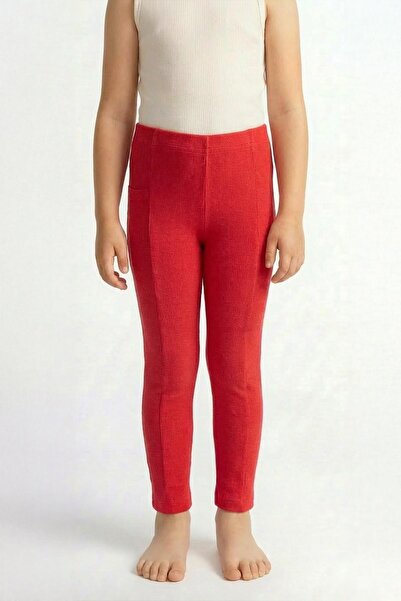 Perendi Colanți sport pentru fete tricotaj cu striații de tranziție buzunare