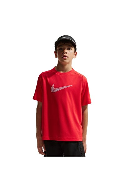 Nike Children’S Casual T-Shirt Dri-Fit Multi Ss Top Hbr Red If2430-696
