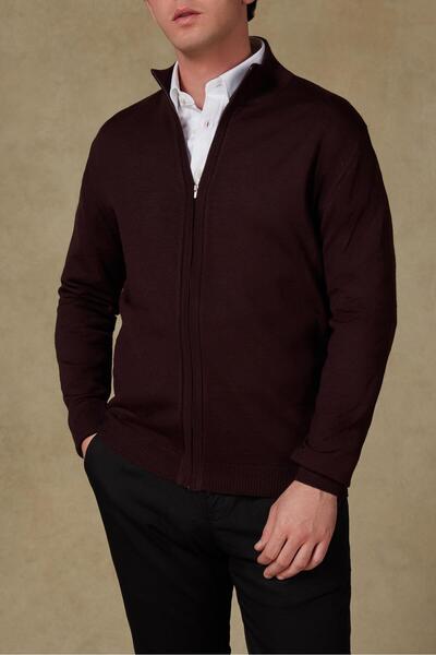 Abbate Ανδρικό πλεκτό πουλόβερ από μάλλινο ύφασμα Seta, μοντέρνα εφαρμογή, μπ...