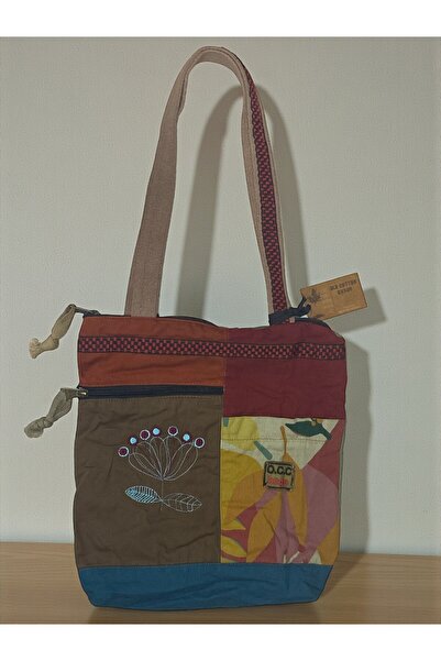 Old Cotton Vintage Colorful Ethnic Medium Size Beach Daily Women's Shoulder B...