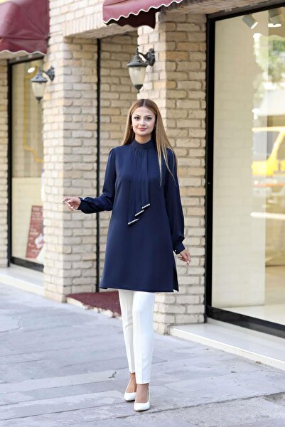 SUBU TASARIM Işıl Tunik Navy Blue Tbsanr34