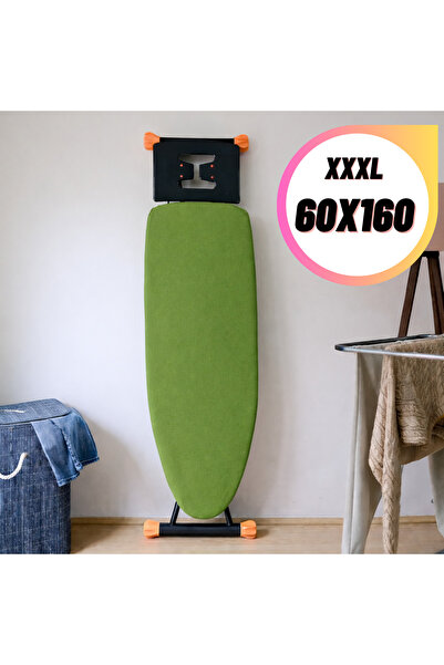ASEV HOME Ütü Masası Kılıfı Keçeli İpli Stoperli Battal Boy 60x160 cm PREMİUM