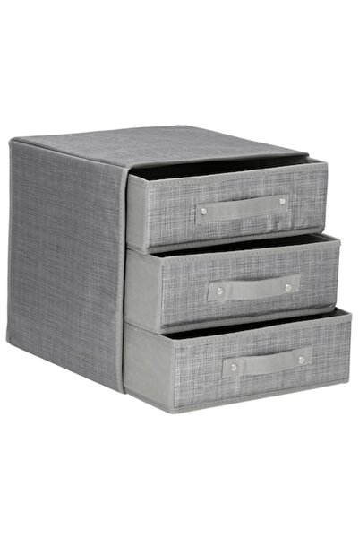 Optim Solution Organizer with 3 Drawers, Sorting Socks, Lingerie, Toys, Stabl...