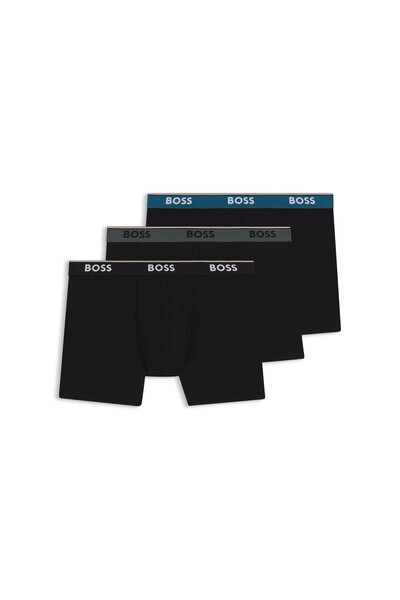 BOSS Logolu Üçlü Boxer Seti