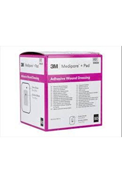 3M 3562E Medipore + Pad Steril Hazır Örtüsü 5cm x 7cm 1 Kutu/50 Adet