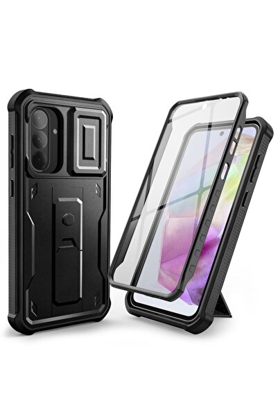 Tech-Protect 360° кевларен калъф за Samsung Galaxy A36 5G - черен