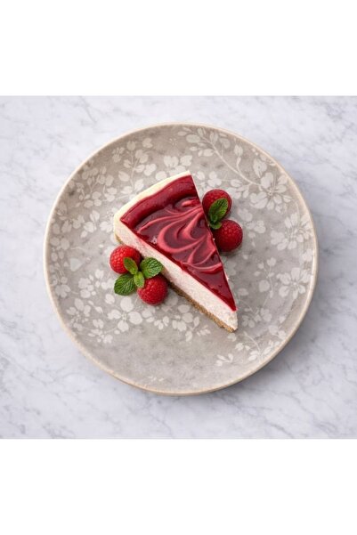 REBORN Boxed Set of 6 Porcelain Cake / Breakfast Plates — 22 cm — Gift & Dowr...