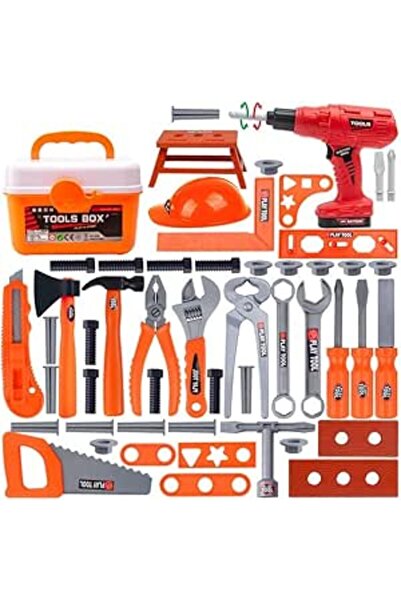Generic Kids Tool Set, 55 Pieces Construction Toys with Electric Drill and To...