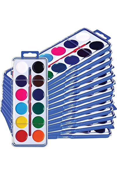 Generic مجموعة ألوان مائية مكونة من 12 قطعة للأطفال