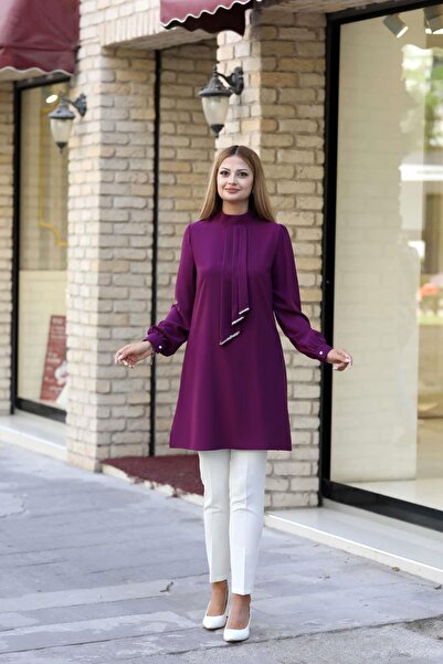 SUBU TASARIM Işıl Tunik Plum Tbsanr34