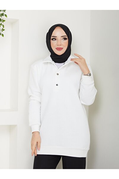 Modaviki Hooded Sweatshirt Ecru Anr42