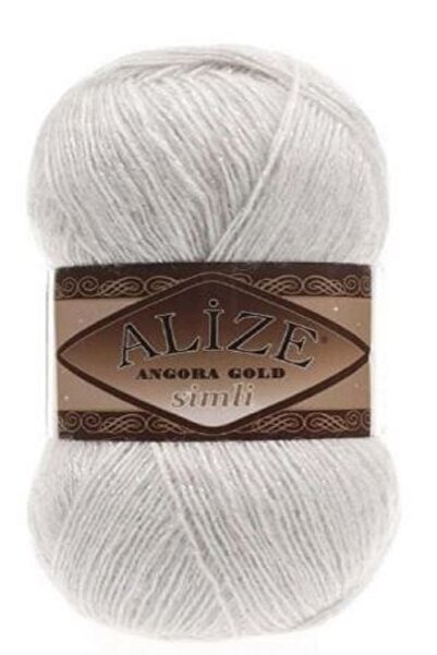 Alize Angora Silvery Elephant Teeth Color 5 Pieces Color: 599