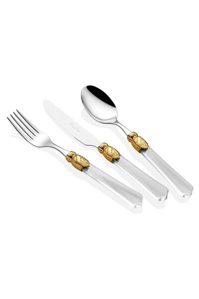 RİVADOSSİ SANDRO Rivadossi Vittoria Ring Transparent 75 Piece Cutlery Set