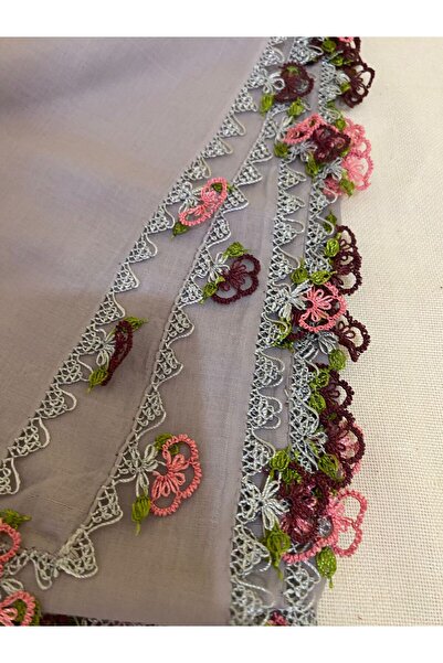 NESLİHAN HOBİ ATÖLYESİ Needlepoint Embroidery Writing Muslin Scarf
