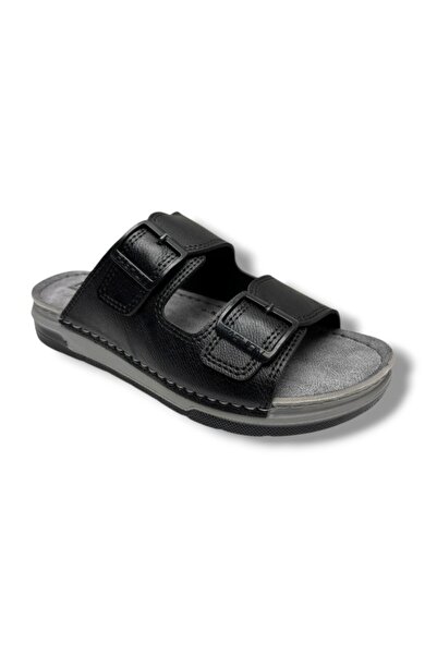 Enova M253-0202-26 Papuci pentru bărbați din piele, anatomici, moi, cu bandă ...