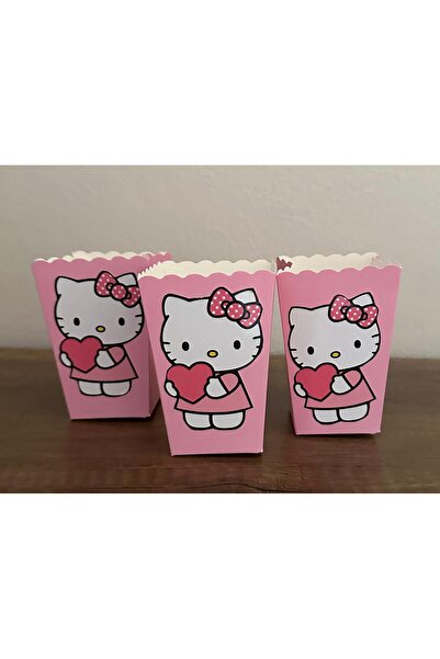 Okarttasarım Hello Kity Popcorn Kutusu (10 Adet)