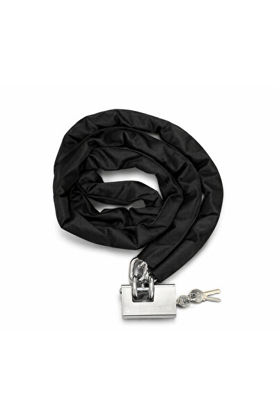 BaranYapıMarket 8 mm 1.5 Metre Paslanmaz Çelik Zincirli Koruma Kılıflı Kilitl...