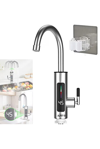 APF Robinet electric instantaneu APF® 3000W, afișaj LCD, rotație 360° + supor...