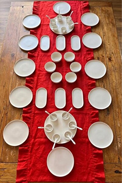 Atbyhome Duru Nival 12 Kişilik 50 Parça Porselen Kahvaltı Takımı – Kahvaltı S...