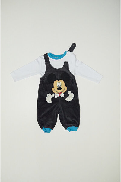 Baby Slon Kids Clup Kışlık kadife ikili el nakışlı çıtçıt kapamalı bisiklet y...