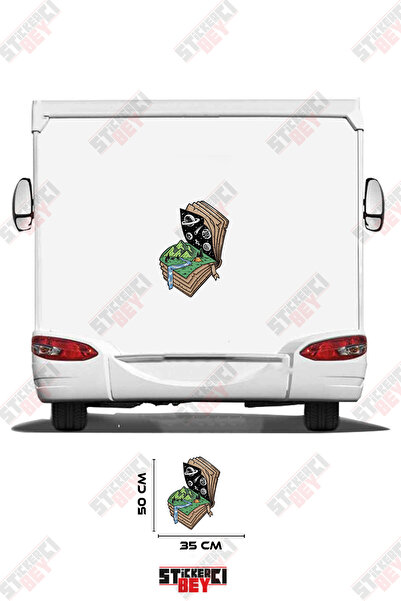 STİCKERCI BEY Nature Patterned Book Visual Caravan Sticker Coating