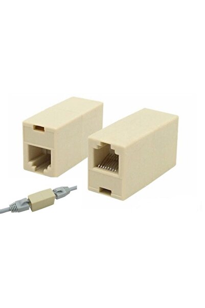 WOZLO Rj45 Dişi Dişi Adsl Kablo Uzatma Aparatı Ek Cat5 Cat6 Ara - 50 Adet