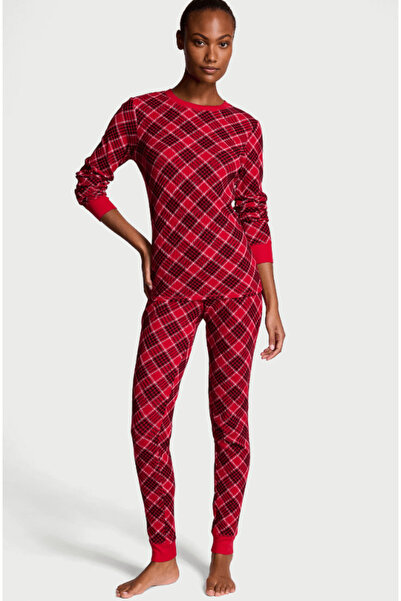 Victoria's Secret Thermal Long Pajamas - Checkered