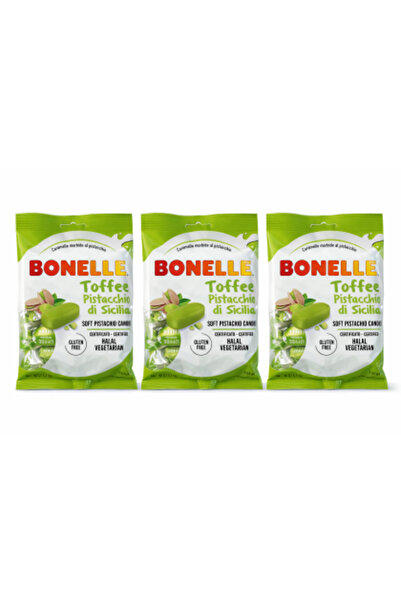 Asselti Bonelle Toffee Pistachio di Sicilia – Set 3 x 150 g
