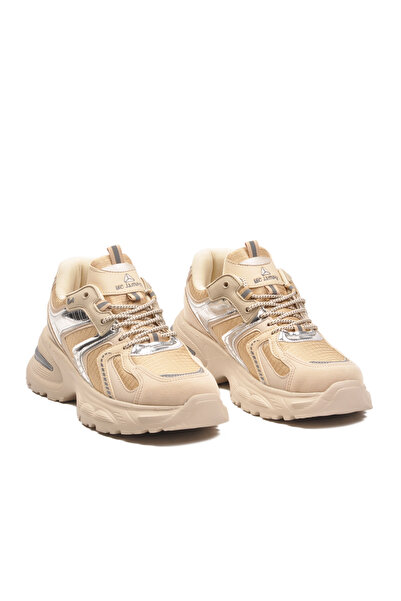 WALKWAY Γυναικεία αθλητικά παπούτσια Mc Jamper 2318 Beige Smoked Lace-up High...