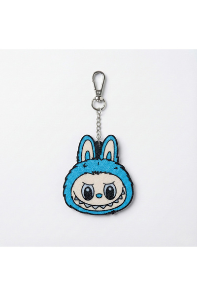 Atatuğ Hediyelik سلسلة مفاتيح بطباعة ثلاثية الأبعاد بتصميم لابوبو الأزرق - إك...