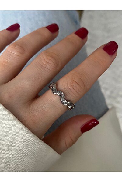 Pinery Jewels إصدار محدود - خاتم نسائي من حجر الزركون مع تعديل من الأسفل