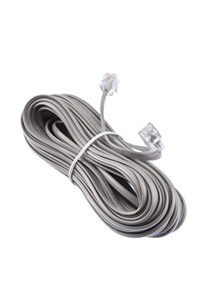 WOZLO Telefon Kablosu 10 Metre Jacklı Rj11 Köken Kablo Adsl Modem Kablo