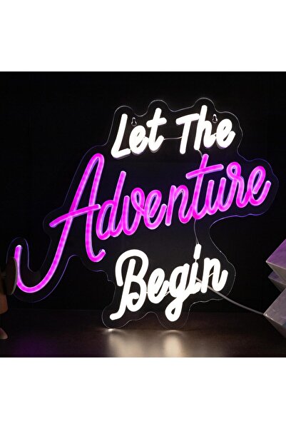 Slasa Let The Adventure Begin Neon Sign – 39x33 cm Wedding LED Light