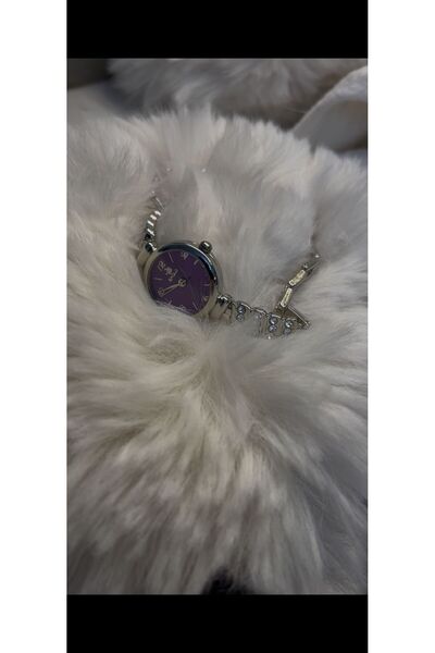 SPOLO MOR KADRAN GÜMÜŞ RENK KOL SAATİ