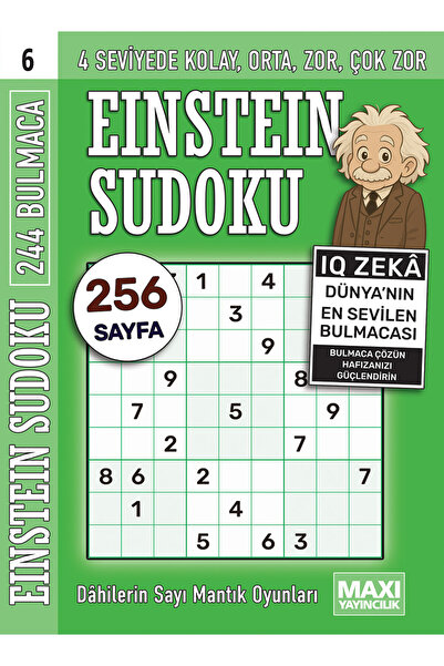 MAXİ Sudoku Dahilerin Sayı ve Mantık Oyunları 6
