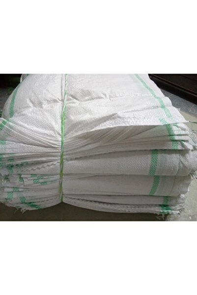 ABK PLASTİK Çuval Moloz Çuvalı - Çuval - ( 20'Li Paket) Beyaz Beyaz