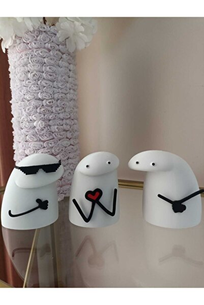 smilechild Cute Florks Figures Set of 3 8 cm Valentine's Day Christmas Gift