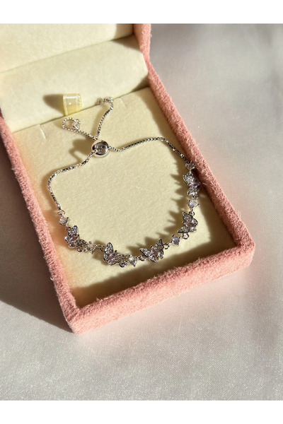 Harlofia Jewelry Butterfly Valley Bracelet Pink