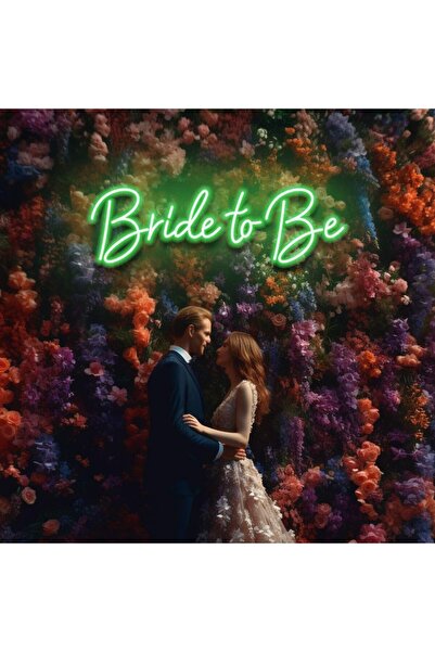 Slasa Bride To Be Neon Sign – 102x28 cm Green LED Wall Light for Wedding & Party