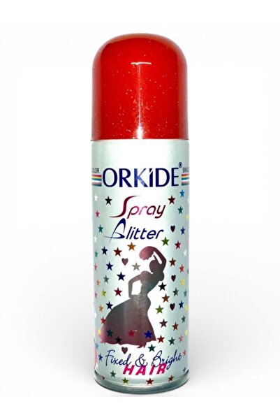 OEM Shiny Spray for Hair and Body – Orkide Glitter Spray, 90 ml Red