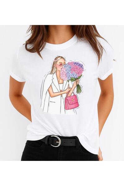 OEM Tricou de damă din bumbac 100% cu miros de flori