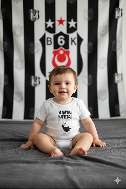 juniorbaby Organic 100% Cotton Baby Eagle Printed Baby Bodysuit with Snap Fas...