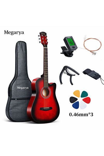 MegArya 38 Inch Acoustic Guitar | RDS | Guitar Combo with Tuner, Strings, Cap...