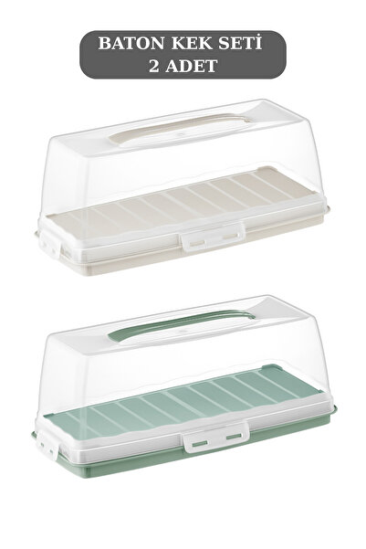 PONÇİK BEBEK Rectangular Baton Cake Pan with Lock 37cm the Price Is for 2 Pieces