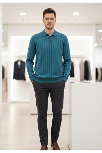 COONLESS Men's polo collar knitwear sweater