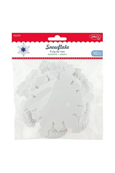 DACOart Snowflake Foam Accessory Set, 10 Pieces